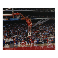 Dominique Wilkins Signed Hawks 8x10 Photo (Schwartz) at PristineAuction.com