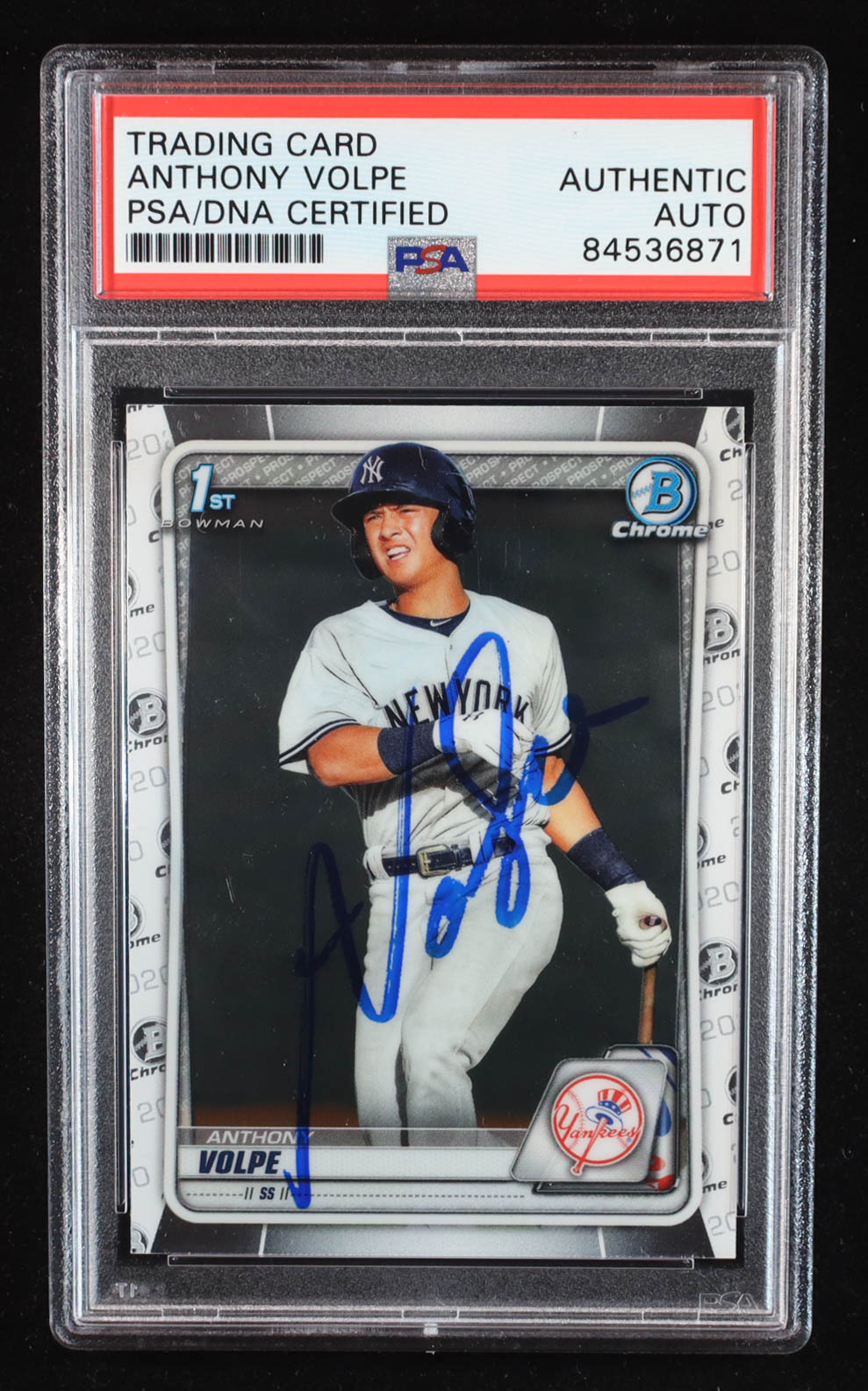 Anthony Volpe Signed 2020 Bowman Chrome Prospects #BCP139 RC (PSA | Auto Grade PSA Authentic) at PristineAuction.com Anthony Volpe Signed 2020 Bowman Chrome Prospects #BCP139 RC (PSA | Auto Grade PSA Authentic) at PristineAuction.com