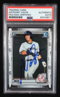 Anthony Volpe Signed 2020 Bowman Chrome Prospects #BCP139 RC (PSA | Auto Grade PSA Authentic) at PristineAuction.com