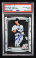 Anthony Volpe Signed 2020 Bowman Chrome Prospects #BCP139 RC (PSA | Auto Grade PSA Authentic) at PristineAuction.com
