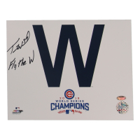 Travis Wood Signed Cubs 8x10 Photo Inscribed "Fly The W" (Schwartz) at PristineAuction.com