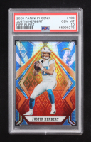 Justin Herbert 2020 Panini Phoenix Fire Burst #103 RC (PSA 10) at PristineAuction.com