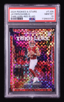 Jayden Daniels 2024 Rookies and Stars Thrillers Red Plaid #27 RC (PSA 10) at PristineAuction.com