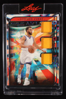 Stephen Curry 2023 Leaf Art of Sport Work of Art Black Spectrum Holofoil #WA34 #2/2 at PristineAuction.com