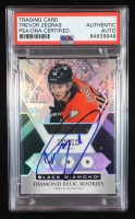 Trevor Zegras Signed 2021-22 Black Diamond #BDRTZ #44/99 RC (PSA | Auto Grade PSA Authentic) at PristineAuction.com