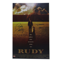 Rudy Ruettiger Signed "Rudy" 11x17 Movie Poster Inscribed "Dream Big" (Schwartz) at PristineAuction.com