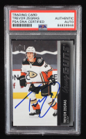 Trevor Zegras Signed 2021-22 Upper Deck #232 YG RC (PSA | Auto Grade PSA Authentic) at PristineAuction.com