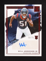 Will Anderson Jr. 2023 Autograph Panini Impeccable Football #RA-WA #56/75 RC at PristineAuction.com