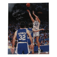 Christian Laettner Signed Duke Blue Devils 16x20 Photo Inscribed "The Shot 3/28/92" (JSA) at PristineAuction.com
