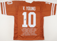Vince Young Signed Career Highlight Stat Jersey (JSA) at PristineAuction.com