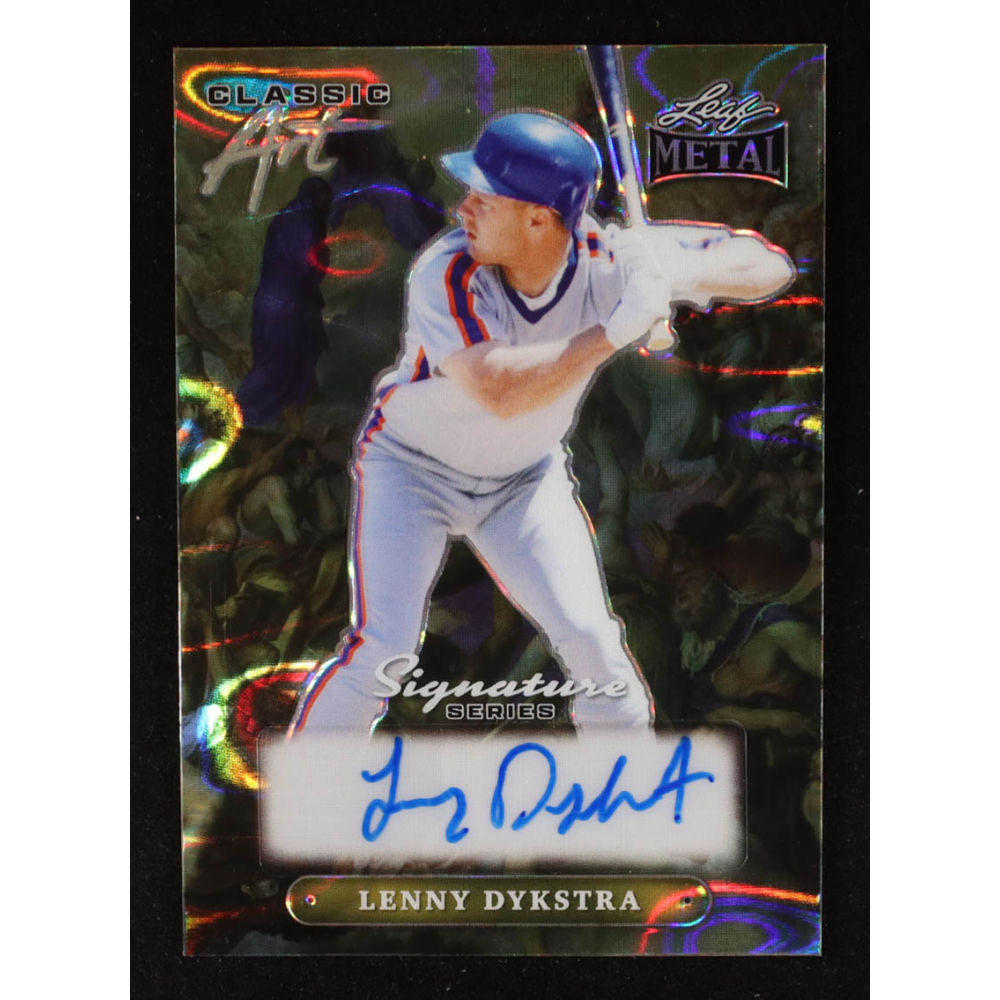 Lenny Dykstra 2024 Leaf Metal Signature Series Classic Art Autographs Gold Lava #CALD1 #1/1 at PristineAuction.com
