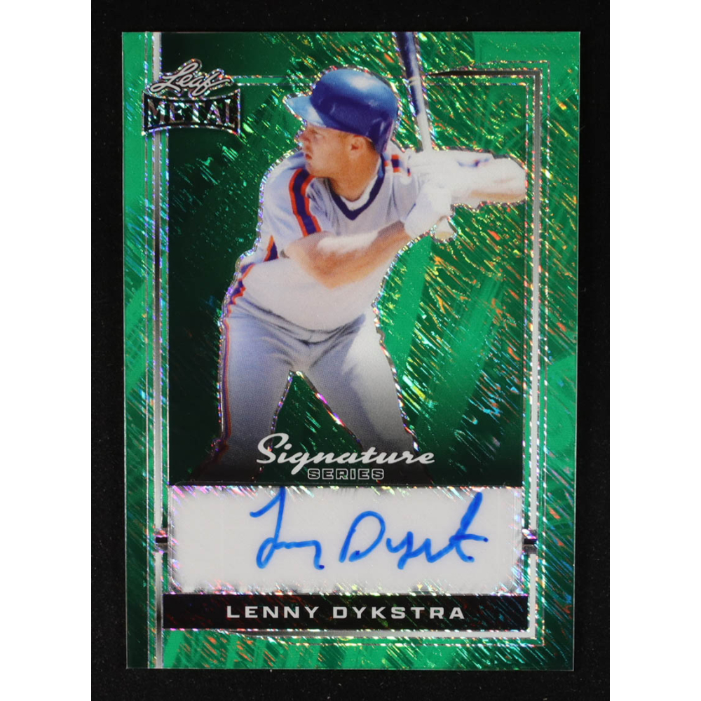 Lenny Dykstra 2024 Leaf Metal Signature Series Autographs Green Shimmer #BLD1 #1/1 at PristineAuction.com Lenny Dykstra 2024 Leaf Metal Signature Series Autographs Green Shimmer #BLD1 #1/1 at PristineAuction.com