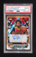 Taylor Hendricks 2023-24 Topps Chrome Sapphire Autographs Orange Refractors #CGTAH #01/25 RC (PSA 10) at PristineAuction.com