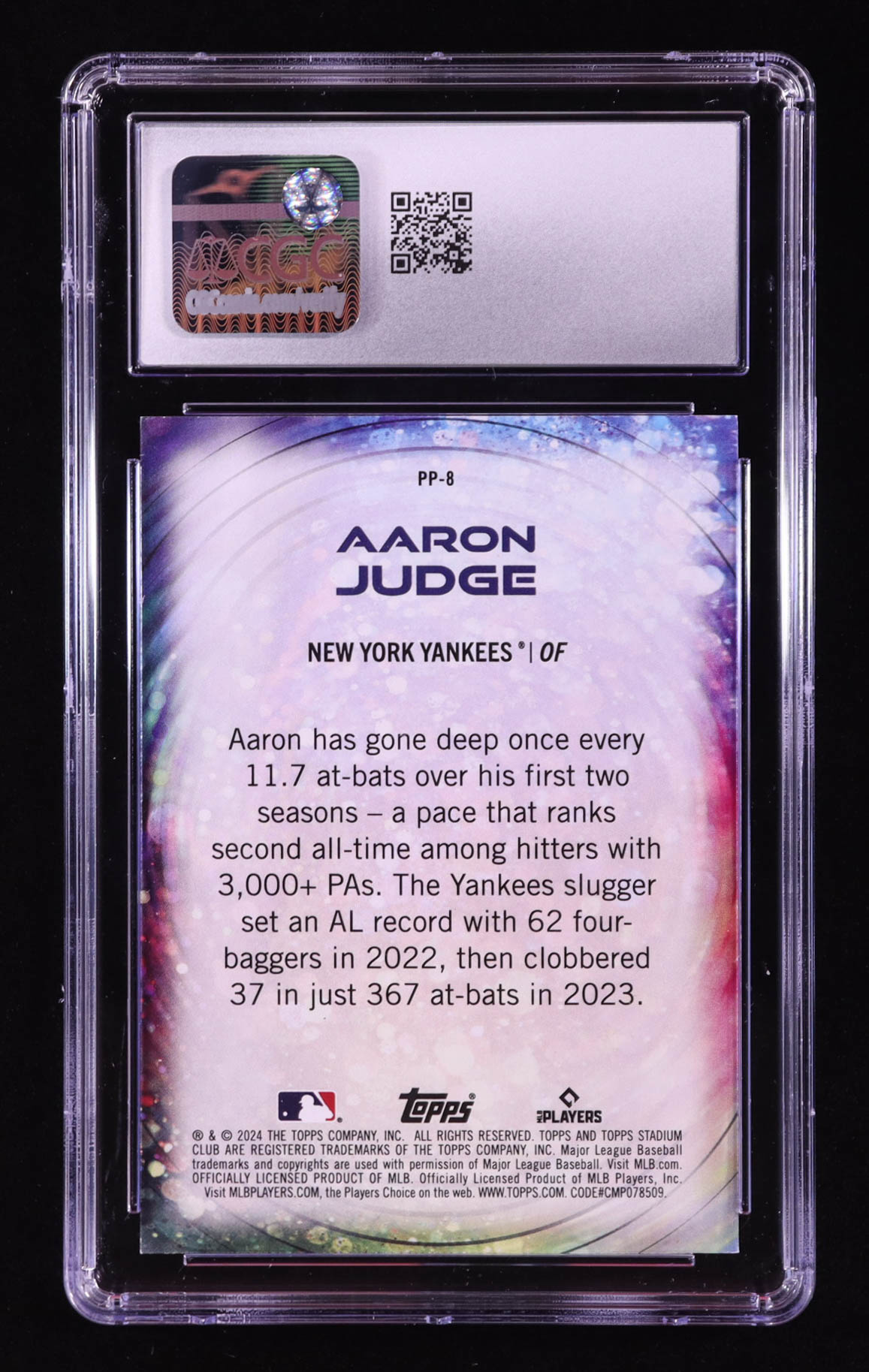 Aaron Judge 2024 Stadium Club Power Packed #PP8 (CGC 10) at PristineAuction.com Aaron Judge 2024 Stadium Club Power Packed #PP8 (CGC 10) at PristineAuction.com