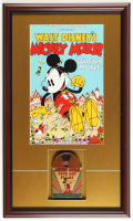 1950 "Mickey Mouse in Gulliver Mickey" Custom Framed Book Display with 8mm Film Reel at PristineAuction.com
