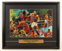 LeRoy Neiman "Muhammad Ali Vs George Foreman In Zaire" Custom Framed Art Print Display at PristineAuction.com