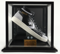 Magic Johnson Signed Converse Basketball Shoe with Display Case (Beckett) at PristineAuction.com