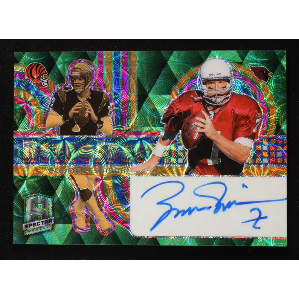 Boomer Esiason 2024 Panini Spectra RetroSpect Autographs Neon Green #6 #9/35 at PristineAuction.com
