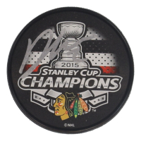 Dustin Byfuglien Signed 2010 Stanley Cup Logo Hockey Puck (Schwartz) at PristineAuction.com