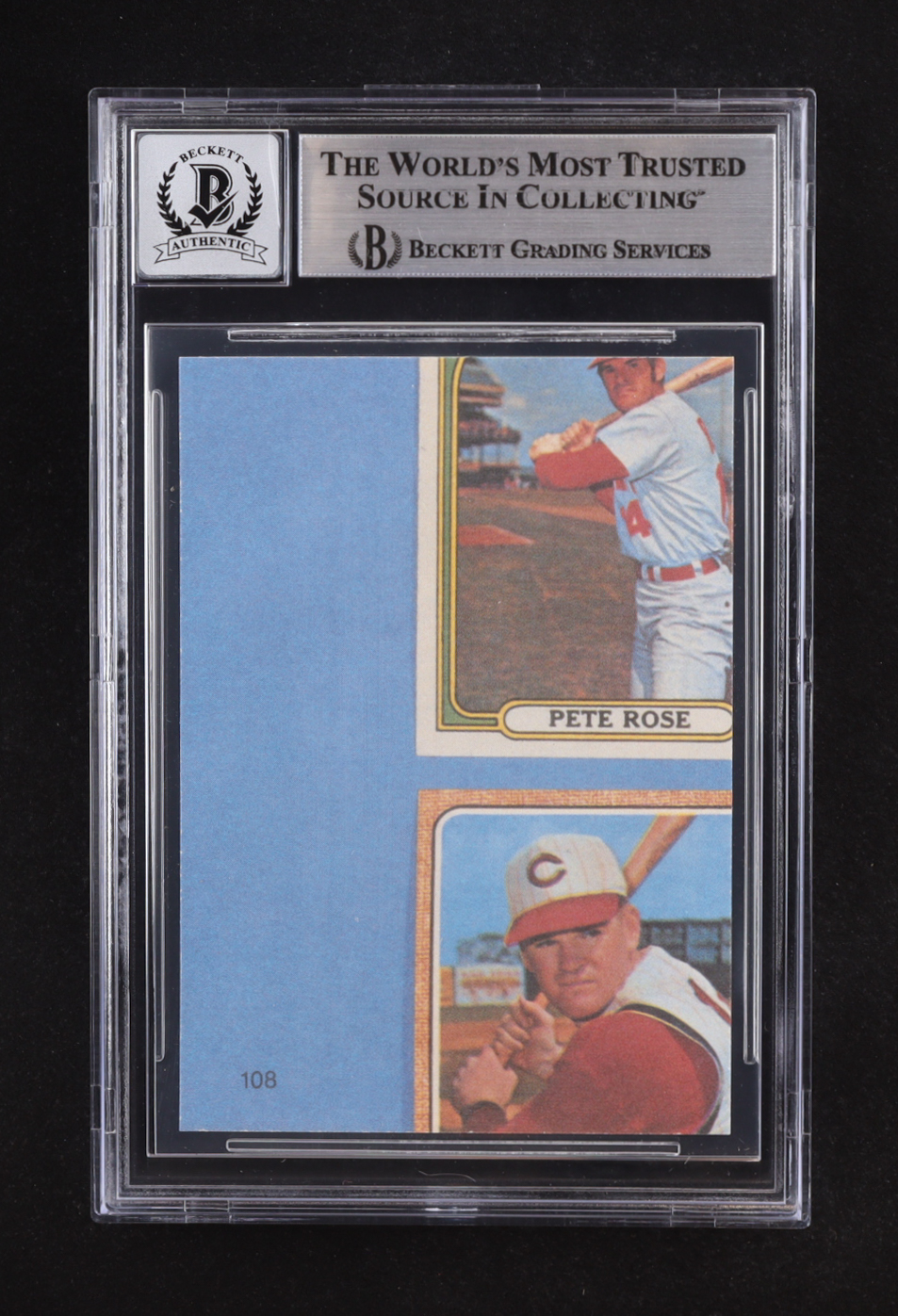Pete Rose Signed 1985 Topps Rose #108 (Beckett | Auto Grade BGS 10) at PristineAuction.com Pete Rose Signed 1985 Topps Rose #108 (Beckett | Auto Grade BGS 10) at PristineAuction.com