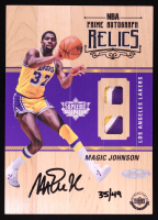 Magic Johnson 2016-17 Upper Deck Supreme Hard Court NBA Prime Autograph Relics #PARJO #35/49 (UDA) at PristineAuction.com