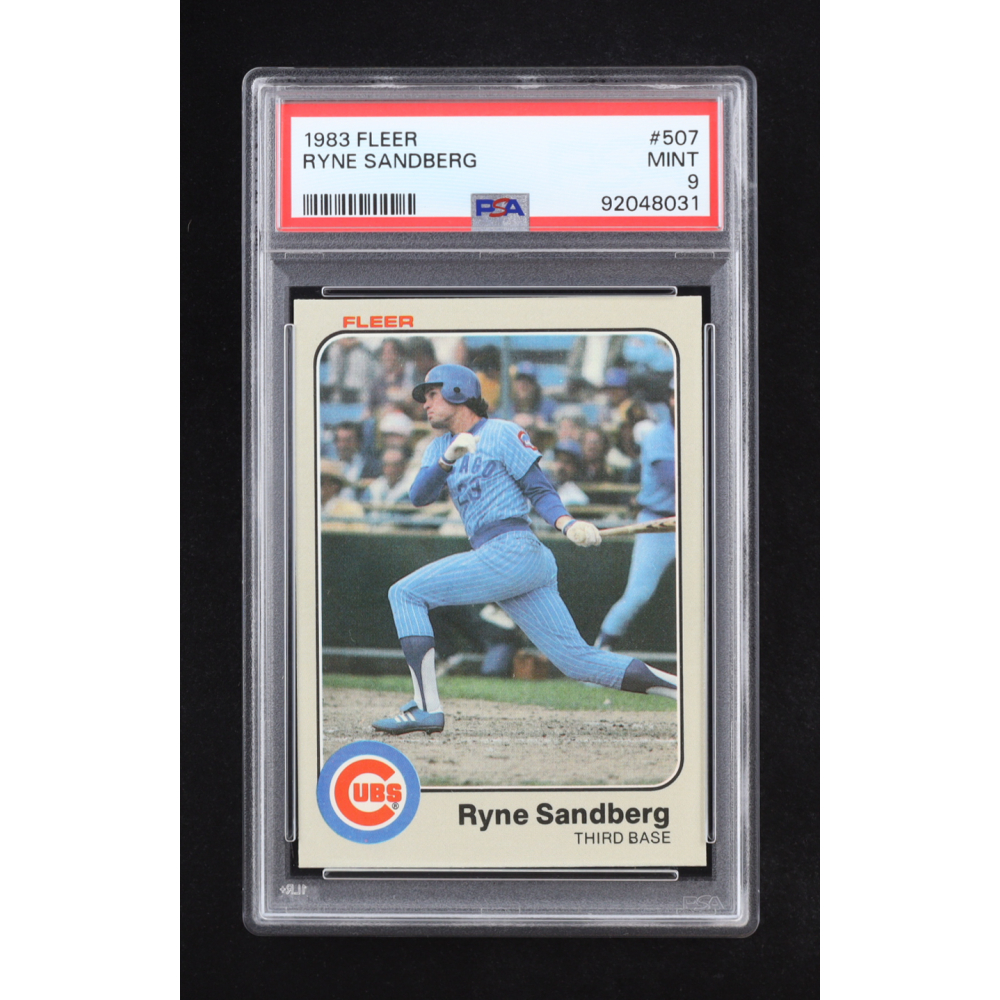 Ryne Sandberg 1983 Fleer #507 RC (PSA 9) at PristineAuction.com