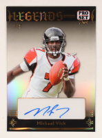 Michael Vick 2024 Pro Set Pure Legends Autographs Gold Shimless #LMV1 #1/1 at PristineAuction.com