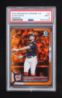 Juan Soto 2022 Bowman Chrome Sapphire Orange Refractors #30 #71/75 (PSA 9) at PristineAuction.com