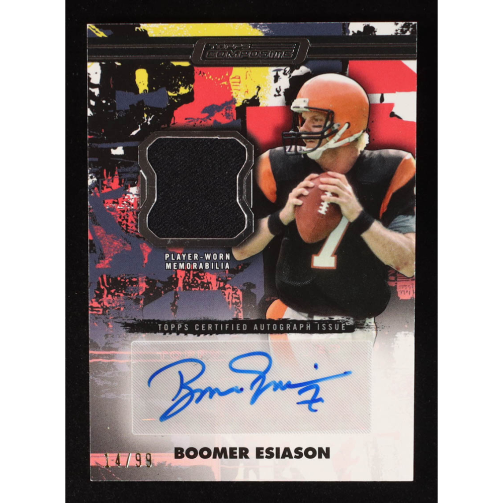 Boomer Esiason 2023 Topps Composite Patch Autographs Vertical #CPAVBE #14/99 at PristineAuction.com