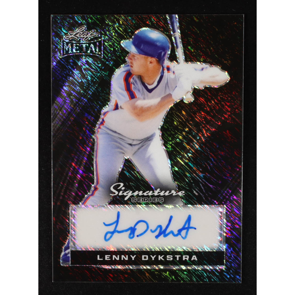 Lenny Dykstra 2024 Leaf Metal Signature Series Borderless Autographs Black Shimmer #BLLD1 #1/1 at PristineAuction.com Lenny Dykstra 2024 Leaf Metal Signature Series Borderless Autographs Black Shimmer #BLLD1 #1/1 at PristineAuction.com