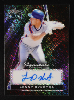 Lenny Dykstra 2024 Leaf Metal Signature Series Borderless Autographs Black Shimmer #BLLD1 #1/1 at PristineAuction.com