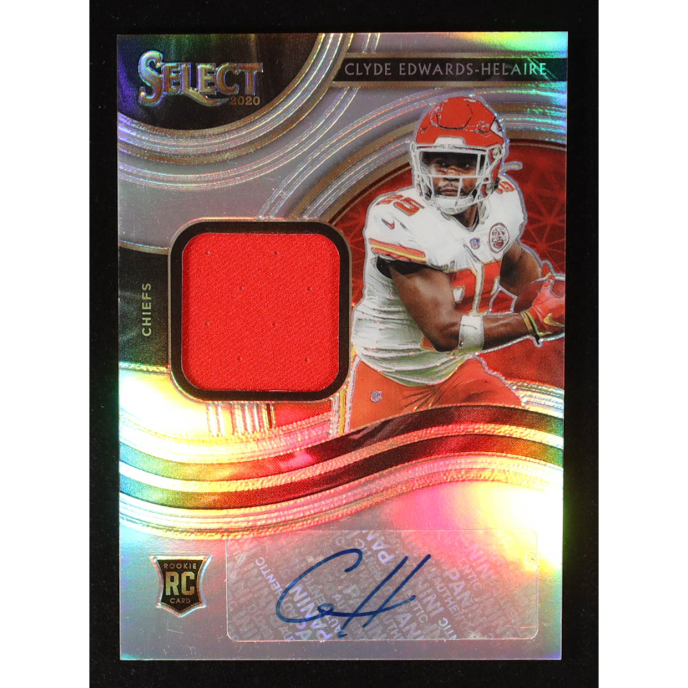 Clyde Edwards-Helaire 2020 Select Rookie Signature Memorabilia Prizm #12 RC #51/199 at PristineAuction.com