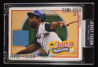 Hank Aaron 2021 Jersey Fusion Game Used Swatch #JFHA75 at PristineAuction.com