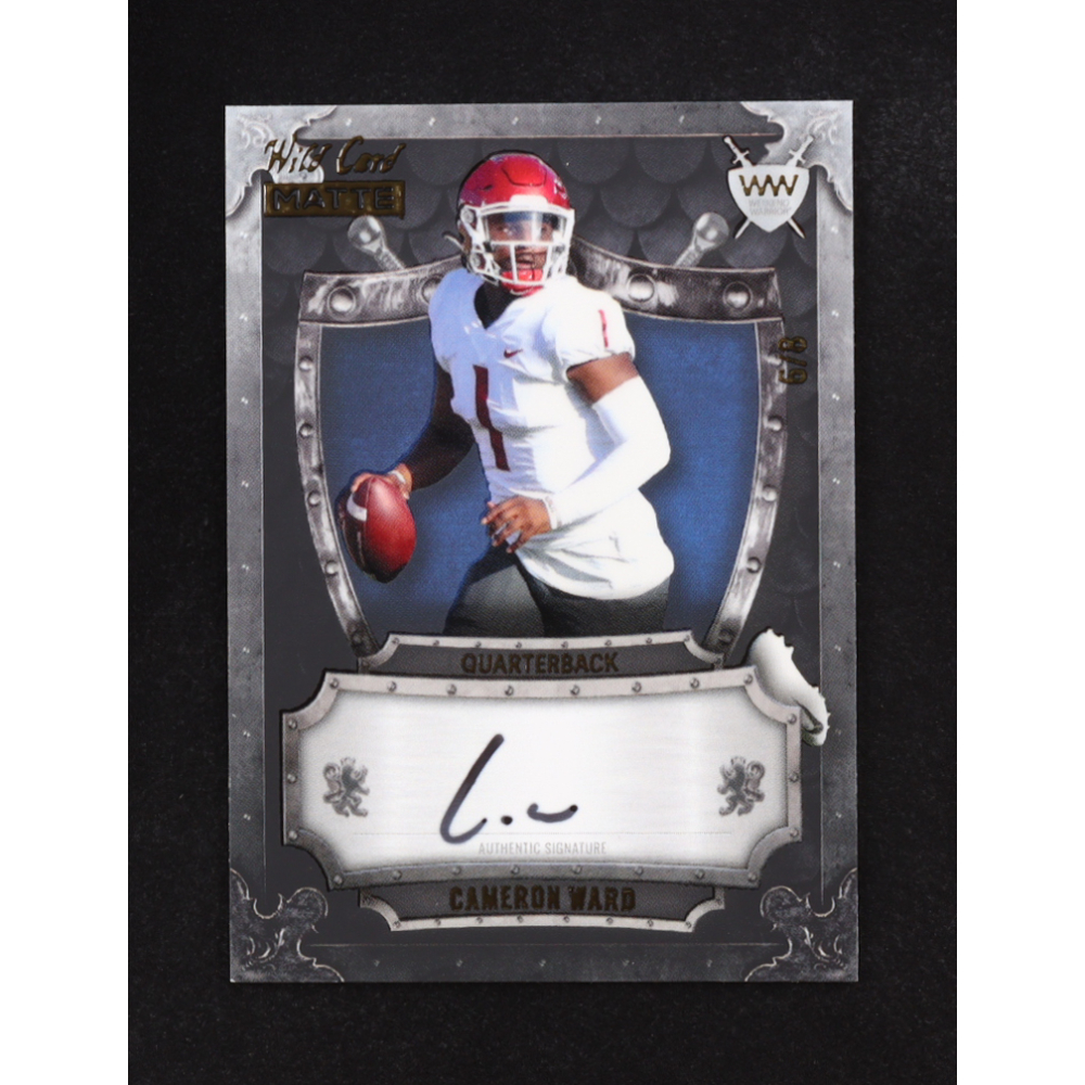 Cameron Ward 2023 Wild Card Matte Weekend Warrior Autograph #WW-A #8/9 RC at PristineAuction.com
