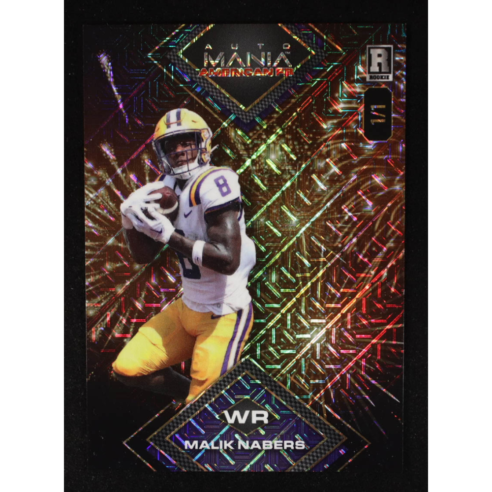 Malik Nabers 2024 Wild Card Automania American Football Mojo #AMADMN RC #1/1 at PristineAuction.com Malik Nabers 2024 Wild Card Automania American Football Mojo #AMADMN RC #1/1 at PristineAuction.com