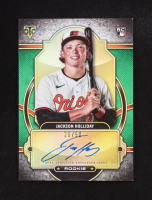 Jackson Holliday 2024 Topps Triple Threads Rookie Autographs Emerald #RAJH #26/50 RC at PristineAuction.com