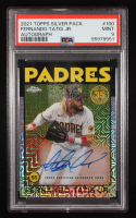Fernando Tatis Jr. 2021 Topps '86 Topps Silver Pack Chrome Autographs #86BC100 #54/99 (PSA 9) at PristineAuction.com
