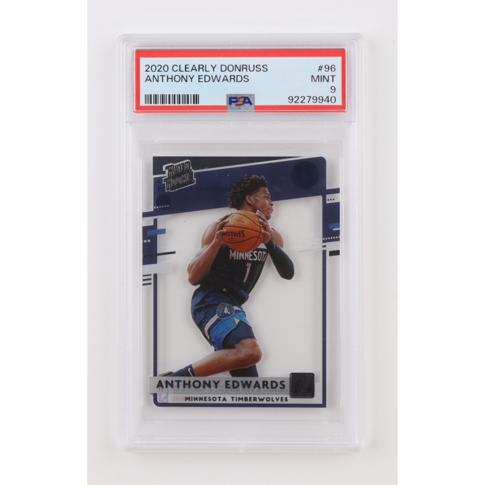 Anthony Edwards 2020-21 Clearly Donruss #96 RR RC (PSA 9) at PristineAuction.com