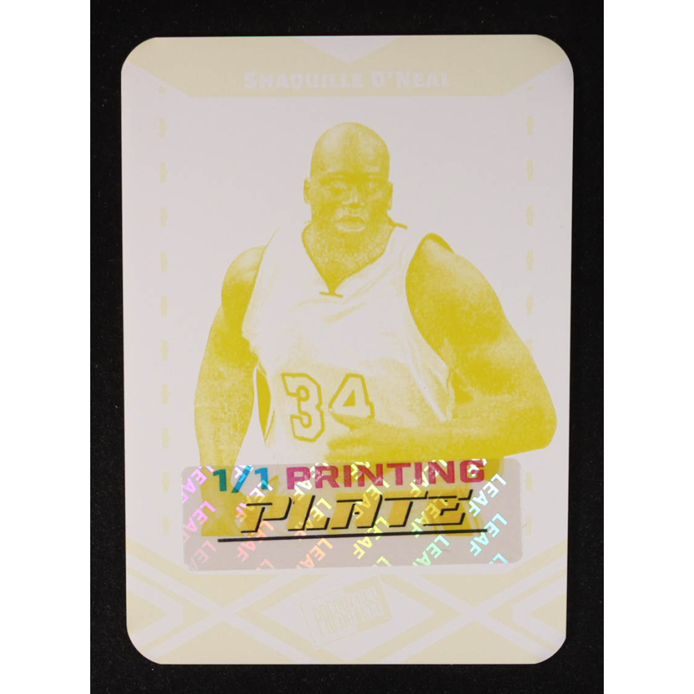 Shaquille O'Neal 2024 Leaf Collective Press Pass Printing Plate #PPB151 #1/1 at PristineAuction.com