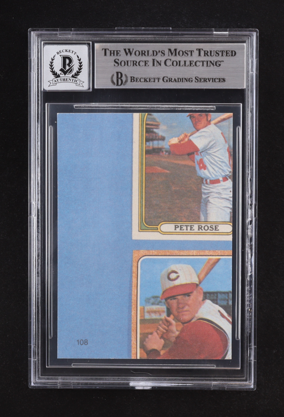 Pete Rose Signed 1985 Topps Rose #108 (Beckett | Auto Grade BGS 10) at PristineAuction.com Pete Rose Signed 1985 Topps Rose #108 (Beckett | Auto Grade BGS 10) at PristineAuction.com