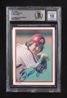 Pete Rose Signed 1984 Topps Glossy Send-Ins #1 (Beckett | Auto Grade BGS 10) at PristineAuction.com