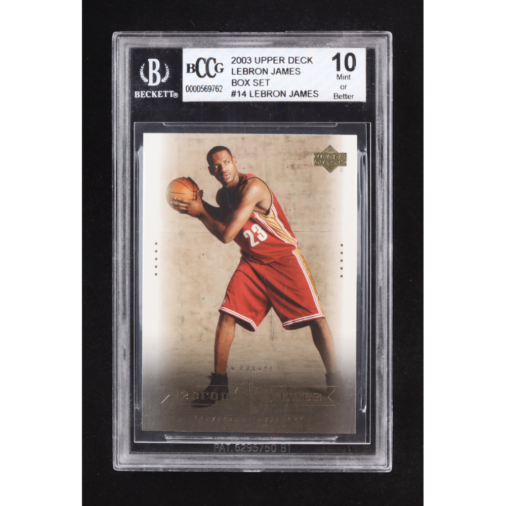 LeBron James 2003 Upper Deck LeBron James Box Set #14 RC (BCCG 10) at PristineAuction.com