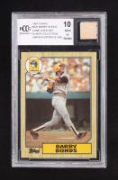 Barry Bonds LE 1987 Topps #320 RC With Game-Used Bat Piece (BCCG 10) at PristineAuction.com