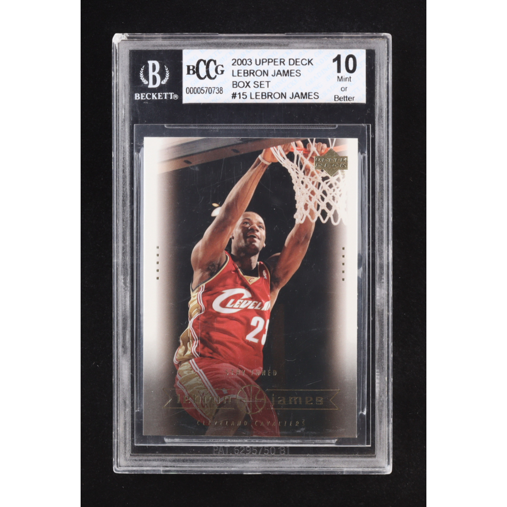 LeBron James 2003 Upper Deck LeBron James Box Set Stay Tuned #15 RC (BCCG 10) at PristineAuction.com