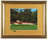 Augusta National Golf Course Custom Framed Photo Display with 2007 Masters Pin at PristineAuction.com