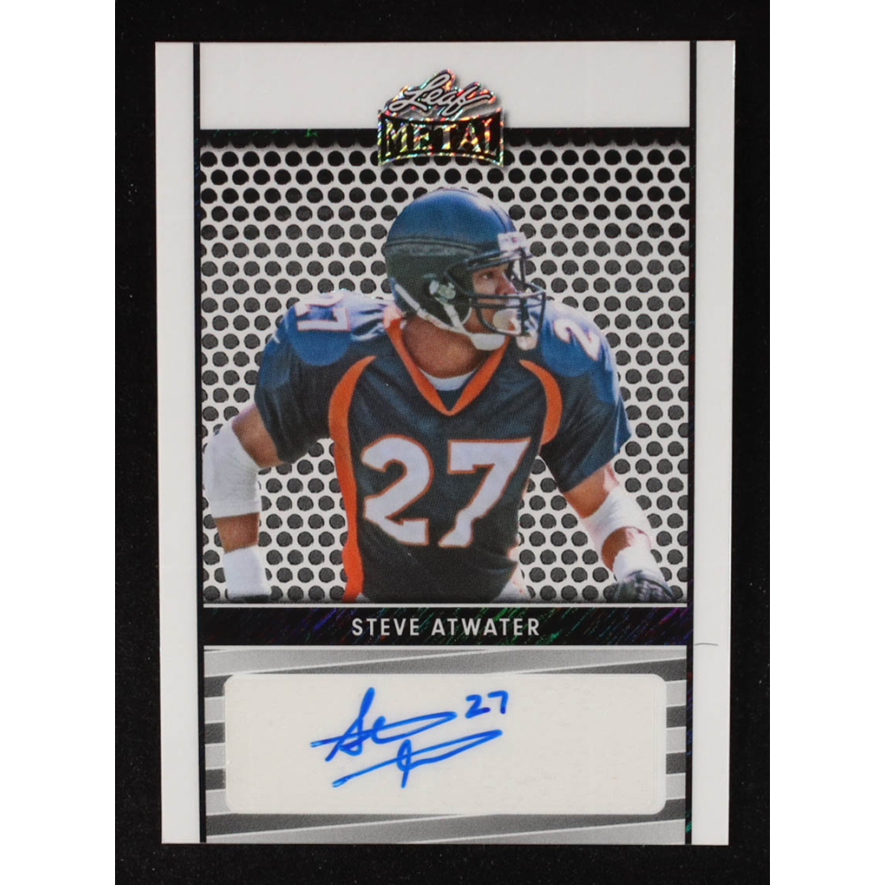 Steve Atwater 2024 Leaf Metal Collective Autographs White #LASA1 #1/1 at PristineAuction.com