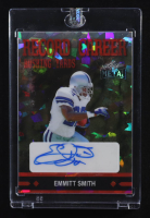 Emmitt Smith / Barry Sanders 2024 Leaf Collective Multi Mash-Up Dual Autographs Crystal Red #MU13 #3/4 at PristineAuction.com
