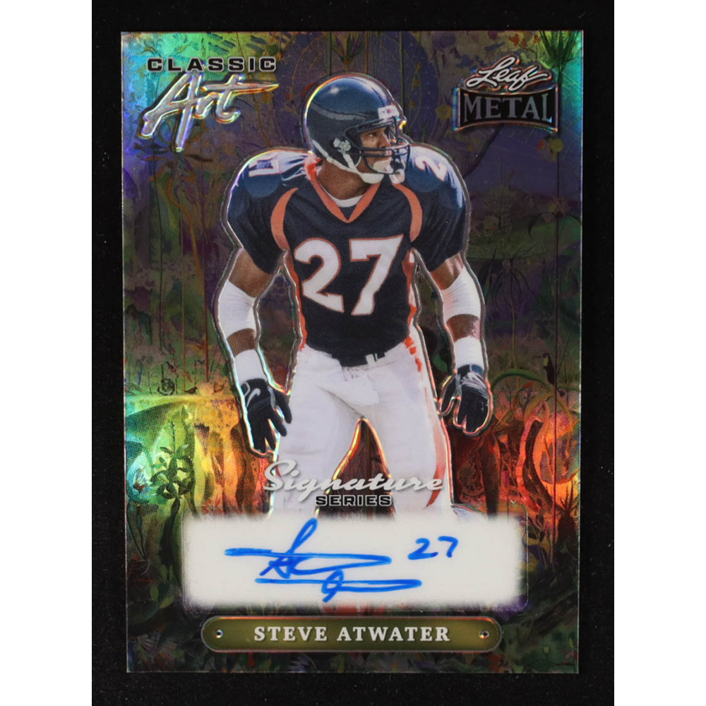 Steve Atwater 2024 Leaf Metal Classic Art Autographs Prismatic #CASA1 #1/1 at PristineAuction.com