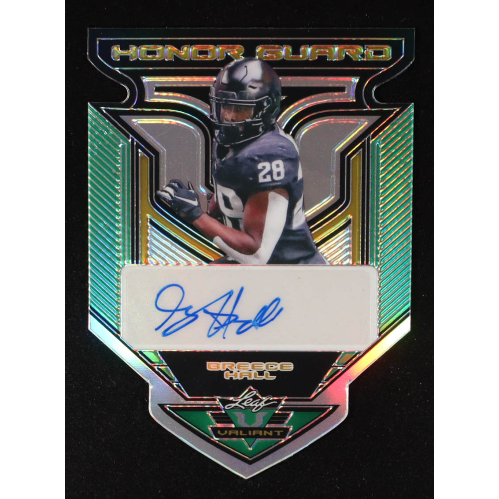 Kenneth Walker III 2022 Leaf Valiant Honor Guard Autographs Green #HGKW1 RC #26/30 at PristineAuction.com