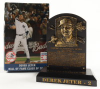 Derek Jeter 2020 Ceramic Hall of Fame Plaque Display with Original Yankees Stadium SGA Box at PristineAuction.com